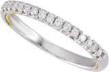 14K Yellow Gold-Plated 14K White Gold 1/5 CTW Lab-Grown Diamond Anniversary Band