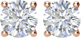 14K Rose 1 CTW Natural Diamond Earrings