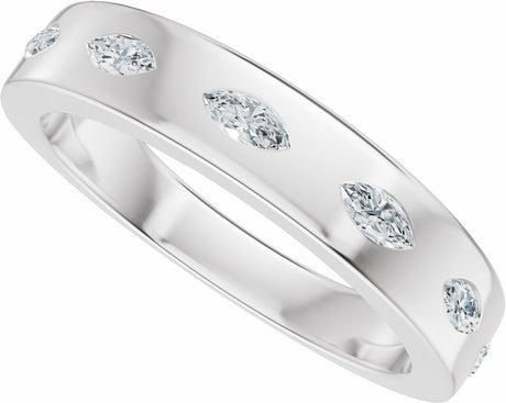 14K White Gold 1/3 CTW Lab-Grown Diamond Anniversary Band