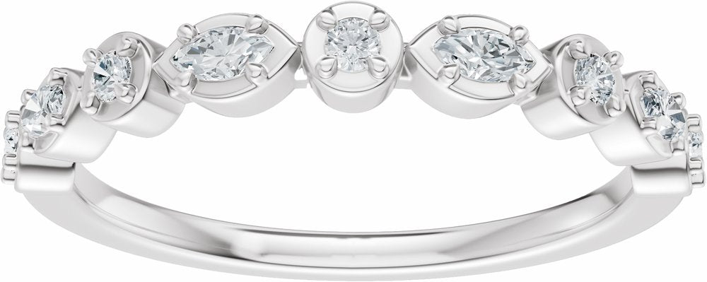 14K White Gold 1/4 CTW Lab-Grown Diamond Anniversary Band