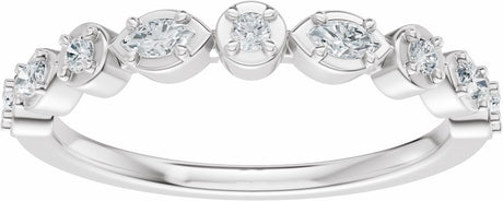 14K White Gold 1/4 CTW Lab-Grown Diamond Anniversary Band
