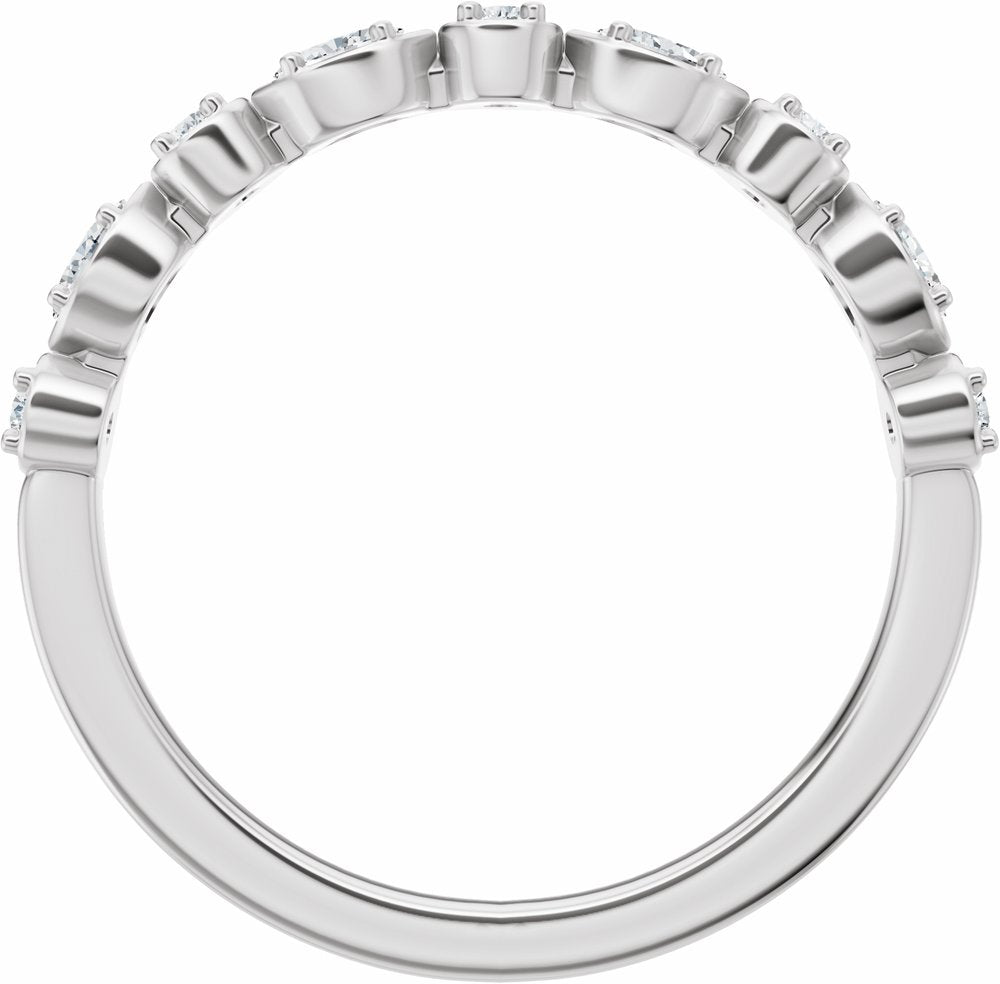 14K White Gold 1/4 CTW Lab-Grown Diamond Anniversary Band
