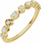 14K Yellow Gold 1/4 CTW Lab-Grown Diamond Anniversary Band