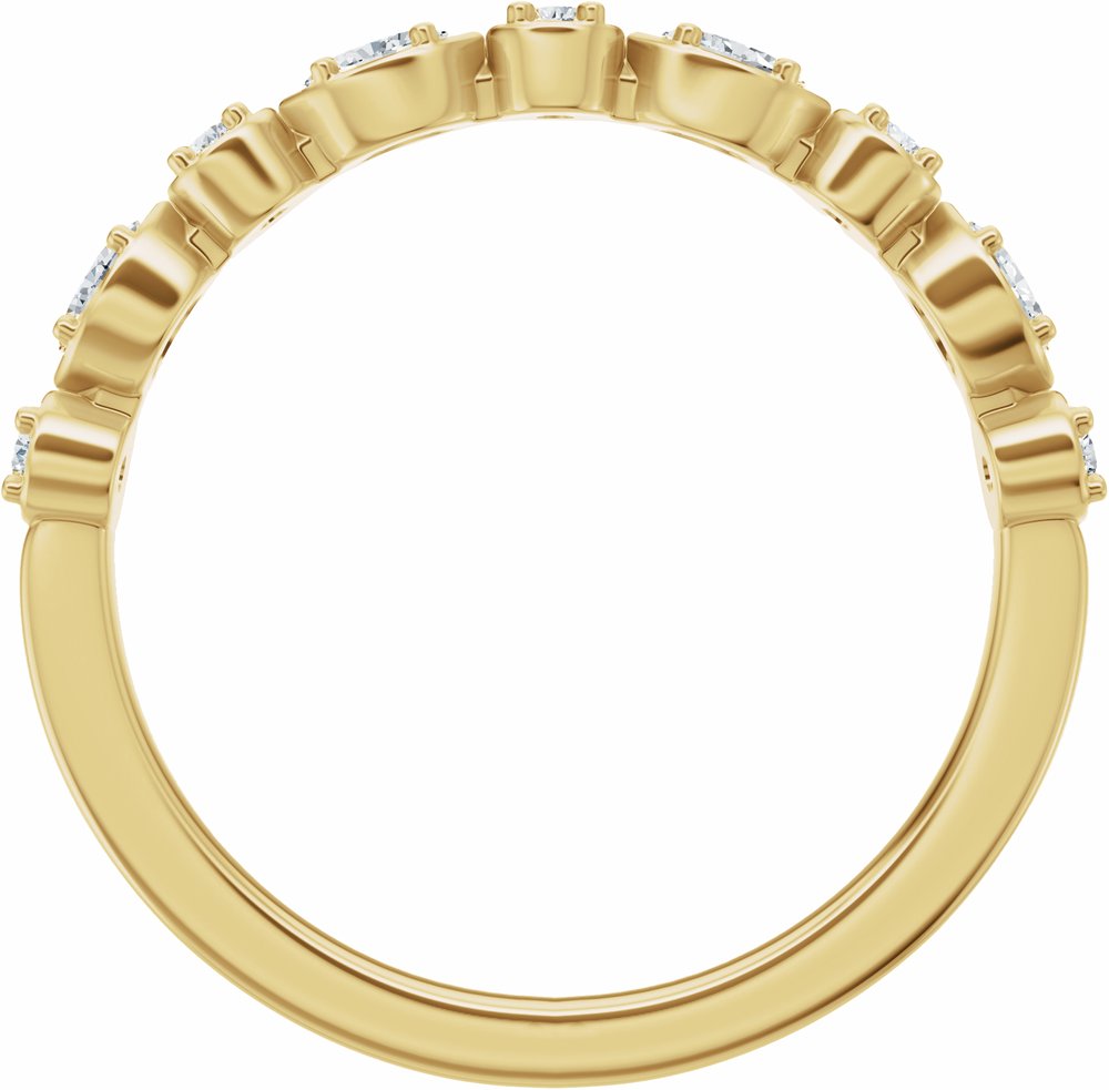 14K Yellow Gold 1/4 CTW Lab-Grown Diamond Anniversary Band