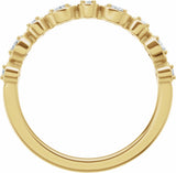 14K Yellow Gold 1/4 CTW Lab-Grown Diamond Anniversary Band