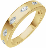 14K Yellow Gold 1/3 CTW Lab-Grown Diamond Anniversary Band