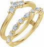 14K Yellow Gold 1/2 CTW Lab-Grown Diamond Ring Guard