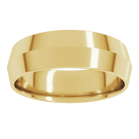 14K Yellow Gold 5 mm Lightweight Comfort-Fit Knife Band Size 9.5