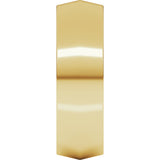 10K Yellow Gold 7 mm Lightweight Comfort-Fit Knife Band Size 10.5