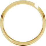 14K Yellow Gold 2 mm Lightweight Comfort-Fit Knife Band Size 4.5