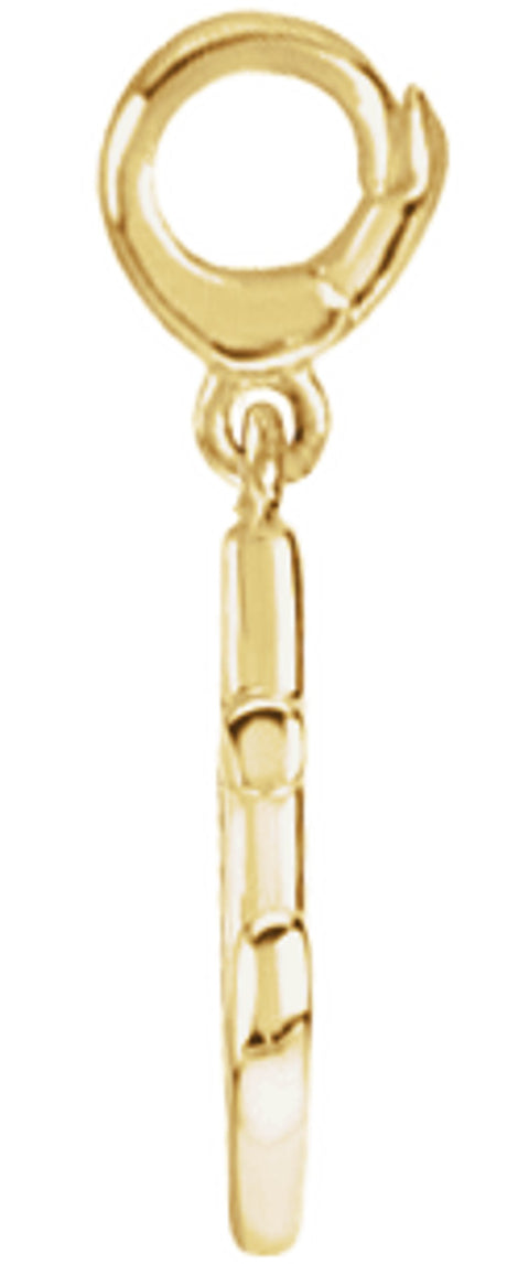 14K Yellow Gold Anchor Charm/Pendant