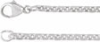 Sterling Silver 2.44 mm Diamond-Cut Cable 7" Chain