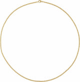14K Yellow Gold 2.44 mm Diamond-Cut Cable 20" Chain