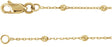 14K Yellow Gold .65 mm Beaded Cable 20" Chain