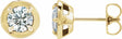 14K Yellow Gold 1 CTW Lab-Grown Diamond Stud Earrings