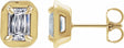 14K Yellow Gold 1 1/5 CTW Lab-Grown Diamond Stud Earrings