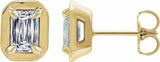 14K Yellow Gold 1 1/5 CTW Lab-Grown Diamond Stud Earrings