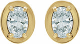 14K Yellow Gold 3/4 CTW Lab-Grown Diamond Stud Earrings
