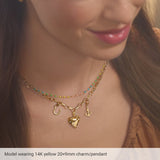 14K Yellow Gold Anchor Charm/Pendant