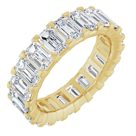14K Yellow Gold 6 3/4 CTW Lab-Grown Diamond Eternity Band Size 6.5