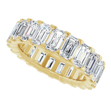 14K Yellow Gold 6 3/4 CTW Lab-Grown Diamond Eternity Band Size 6.5