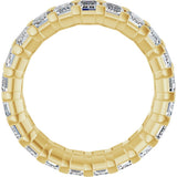 14K Yellow Gold 6 3/4 CTW Lab-Grown Diamond Eternity Band Size 7