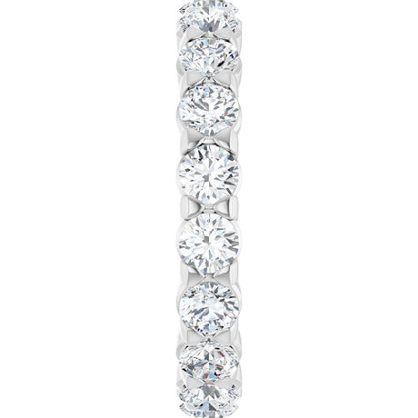 14K White Gold 2 9/10 CTW Lab-Grown Diamond Eternity Band Size 8