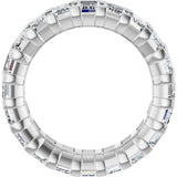 14K White Gold 6 1/2 CTW Lab-Grown Diamond Eternity Band Size 5