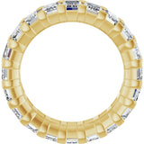 14K Yellow Gold 6 1/2 CTW Lab-Grown Diamond Eternity Band Size 5