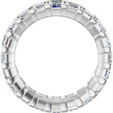 14K White Gold 6 1/2 CTW Lab-Grown Diamond Eternity Band Size 5.5