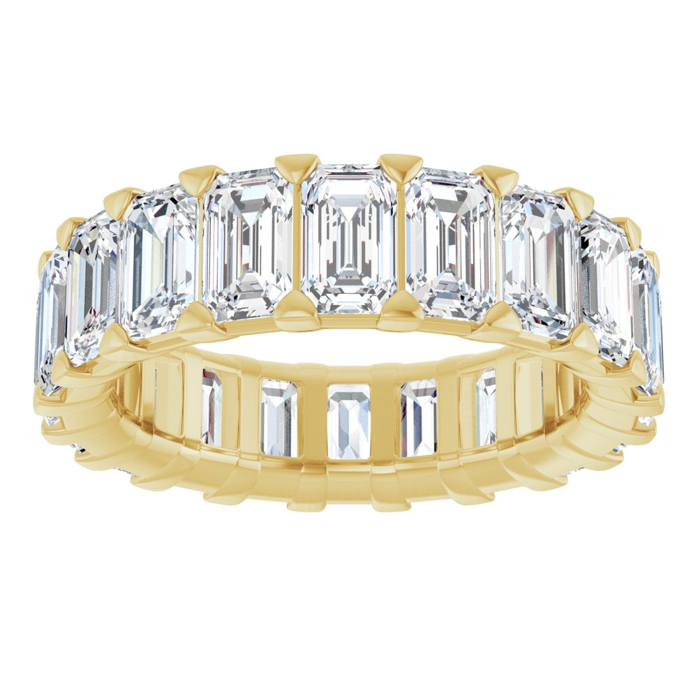 14K Yellow Gold 6 1/2 CTW Lab-Grown Diamond Eternity Band Size 5.5