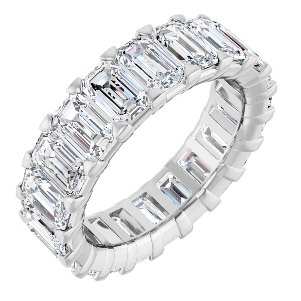 14K White Gold 6 1/2 CTW Lab-Grown Diamond Eternity Band Size 5.5