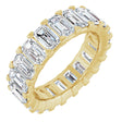 14K Yellow Gold 6 1/2 CTW Lab-Grown Diamond Eternity Band Size 5.5