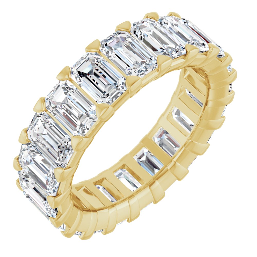 14K Yellow Gold 6 1/2 CTW Lab-Grown Diamond Eternity Band Size 5.5