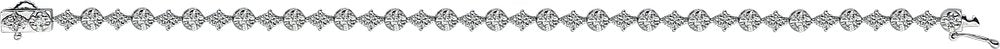 14K White 2 1/2 CTW Natural Diamond 7.5" Bracelet