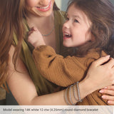 14K Yellow Gold 6 CTW Lab-Grown Diamond Line 7" Bracelet