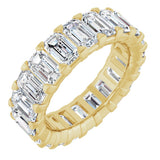 14K Yellow Gold 6 1/2 CTW Lab-Grown Diamond Eternity Band Size 5