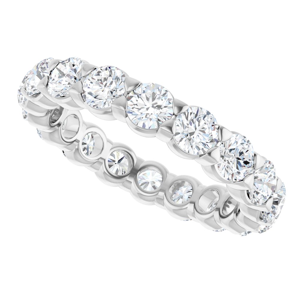 14K White Gold 2 3/4 CTW Lab-Grown Diamond Eternity Band Size 7