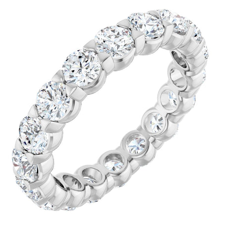14K White Gold 2 3/4 CTW Lab-Grown Diamond Eternity Band Size 7