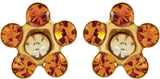 14K Yellow Imitation Citrine Inverness® Piercing Earrings