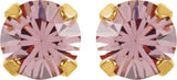 24K Gold-Plated Stainless Steel Imitation Alexandrite Inverness® Piercing Earrings  