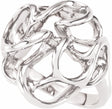 14K White Freeform Ring