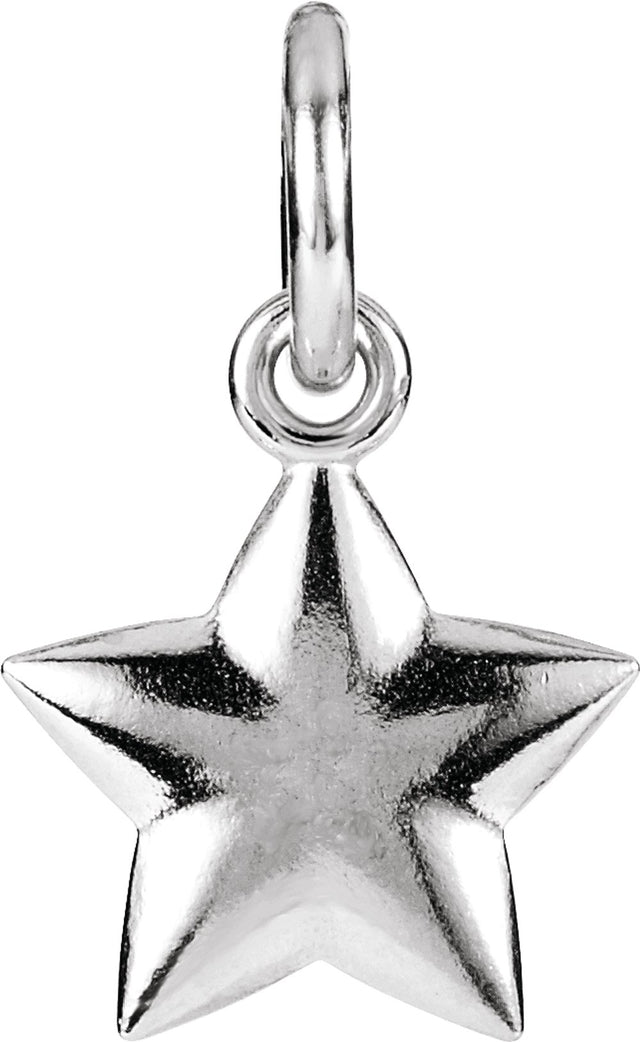 Sterling Silver Posh Mommy®  Star Charm/Pendant