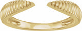 14K Yellow Gold Open Band Size 6