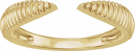 14K Yellow Gold Open Band Size 6
