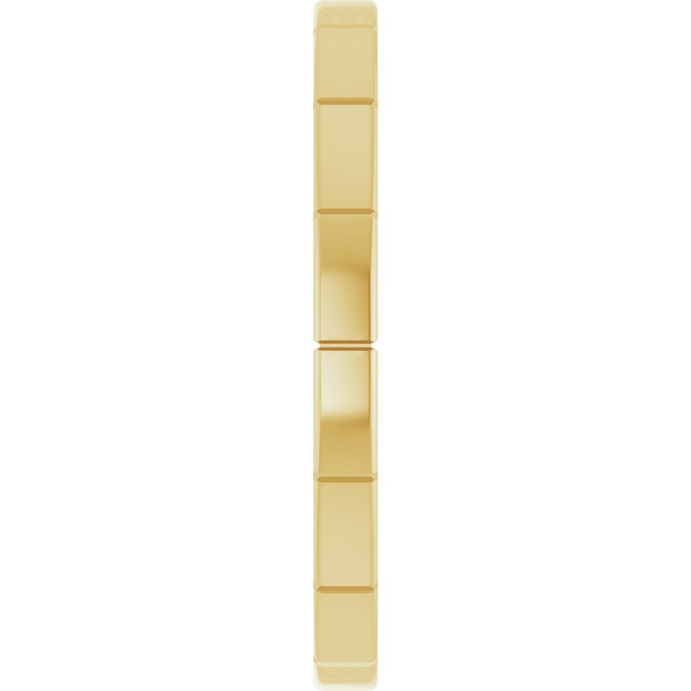 10K Yellow Gold 2 mm Fluted Band Size 7