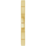 10K Yellow Gold 2 mm Fluted Band Size 7