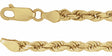 14K Yellow Gold 1.5 mm Rope 7" Chain 