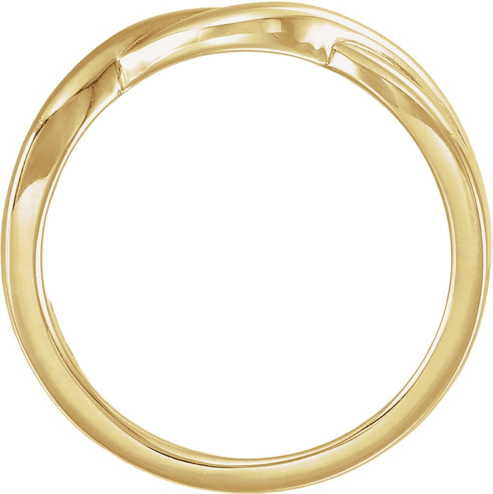 14K Yellow Gold Twisted Band Size 7