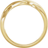 14K Yellow Gold Twisted Band Size 7